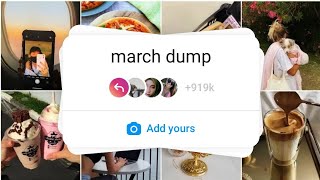 Cara Membuat March Dump IG Viral