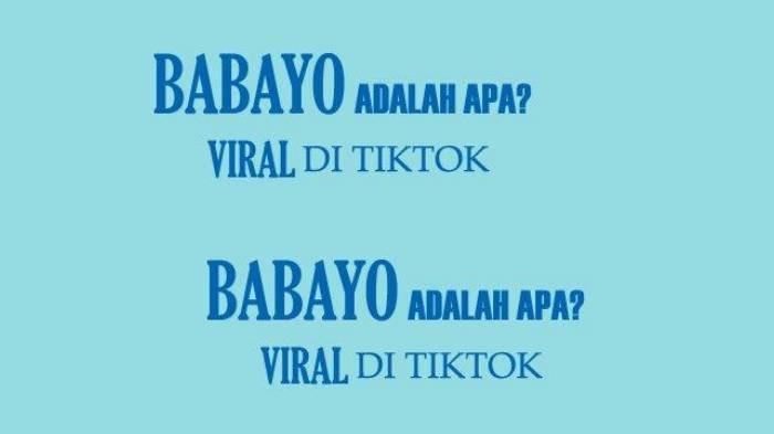 Arti Babayo Tiktok Dalam Bahasa Gaul